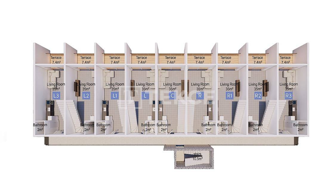 Апартаменты в Газимагусе, Кипр, 56 м² - фото 11