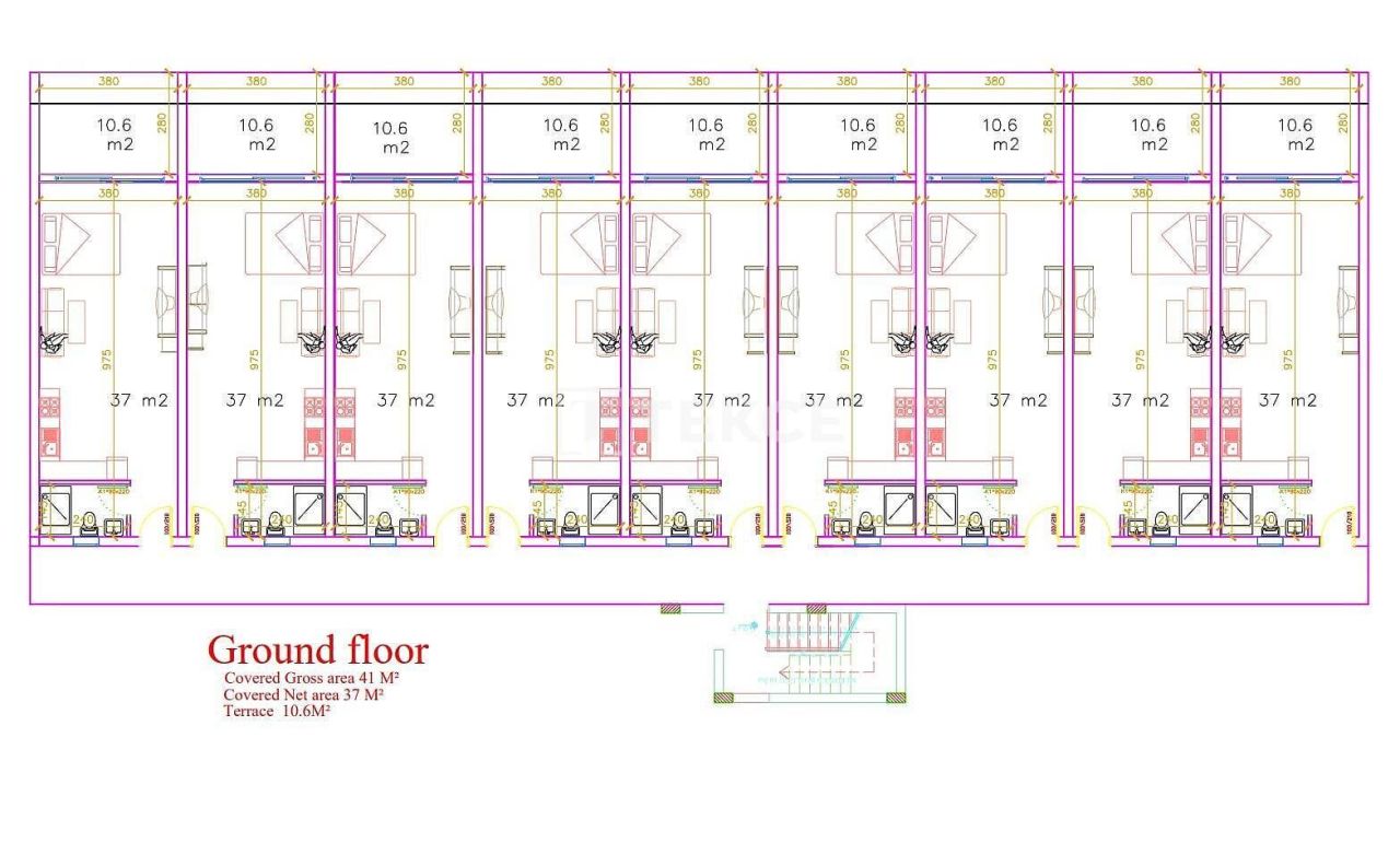 Апартаменты в Газимагусе, Кипр, 80 м² - фото 16
