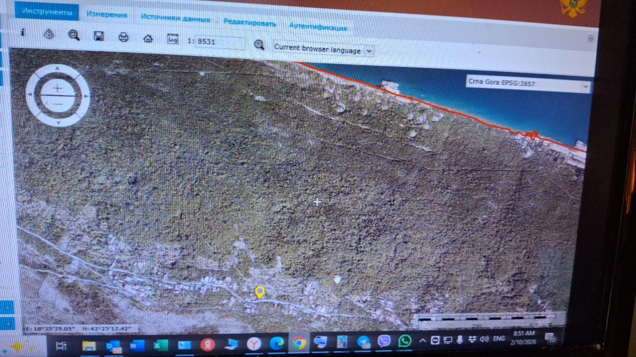 Земля в Забрдже, Черногория, 545 м² - фото 2