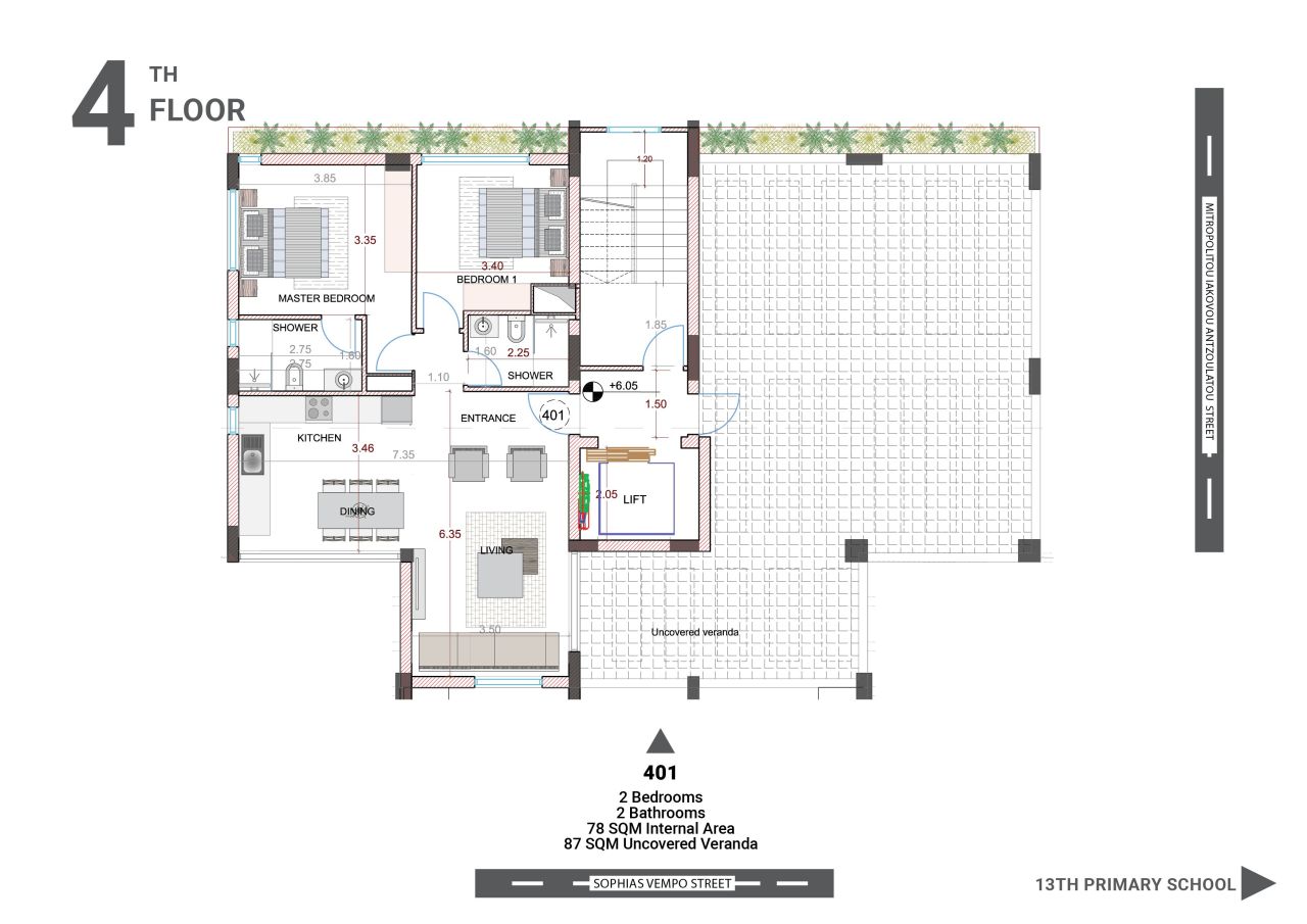 Апартаменты в Пафосе, Кипр, 113 м² - фото 7