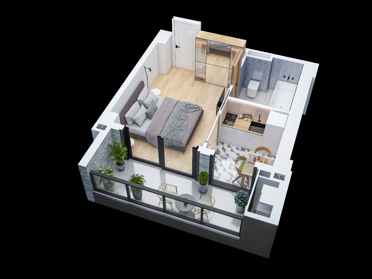 Квартира в Батуми, Грузия, 35 м² - фото 4