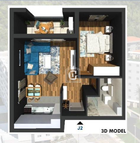 Апартаменты в Бечичи, Черногория, 46 м² - фото 10