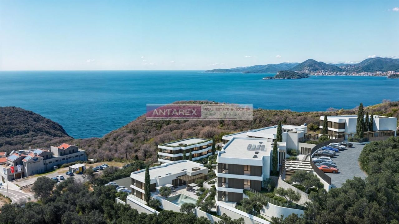 Апартаменты в Святом Стефане, Черногория, 93 м² - фото 1