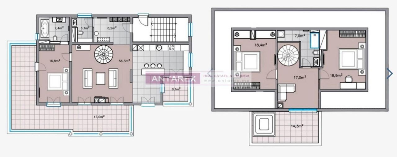 Апартаменты в Кумборе, Черногория, 134 м² - фото 9