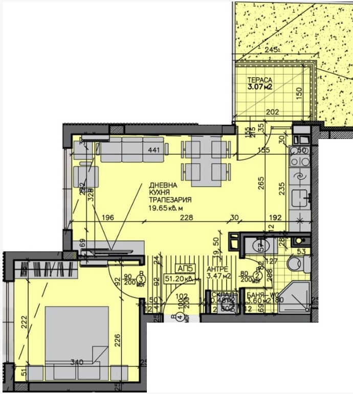 Квартира в Бургасе, Болгария, 86 м² - фото 2