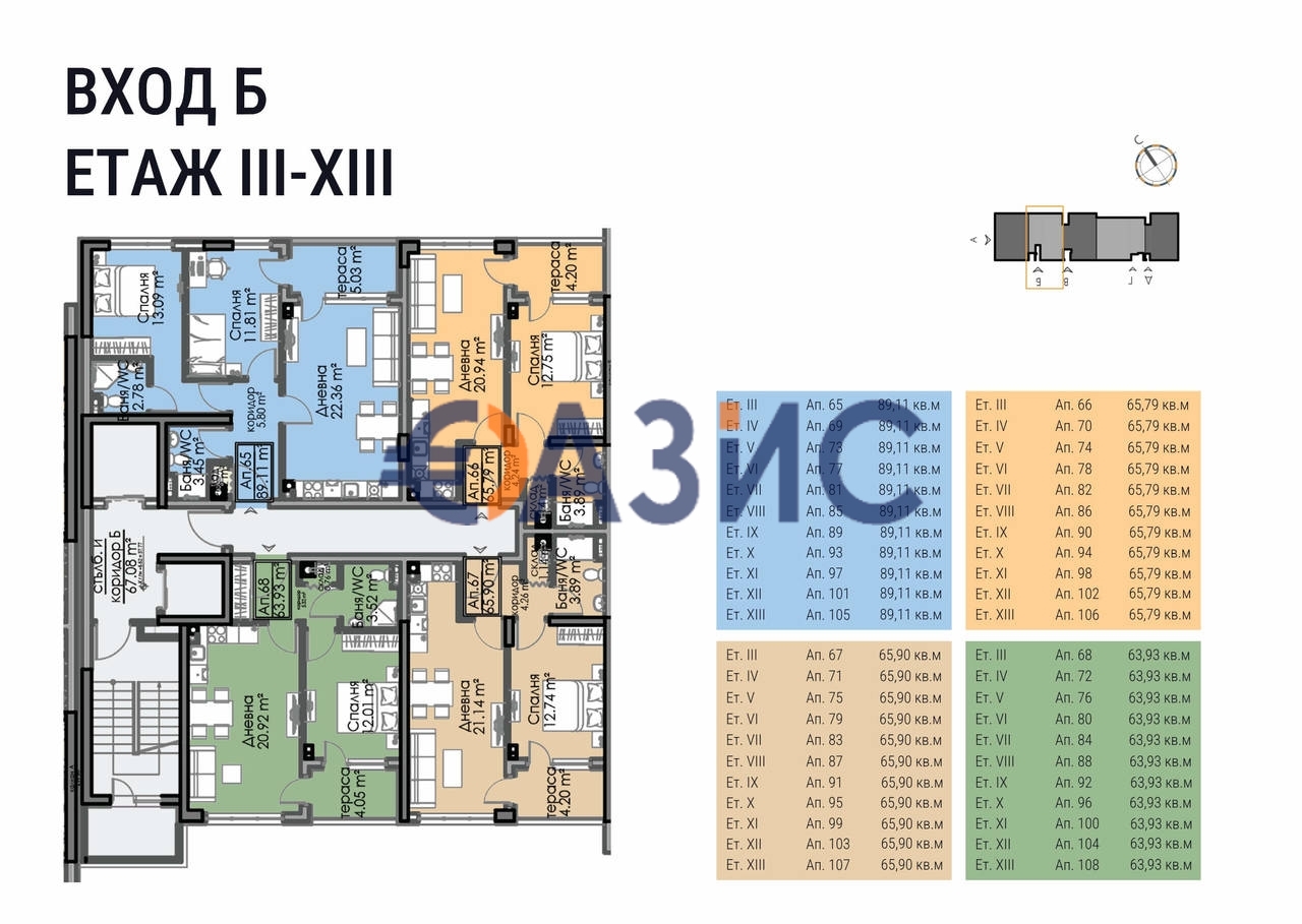Апартаменты в Бургасе, Болгария, 89.1 м² - фото 15