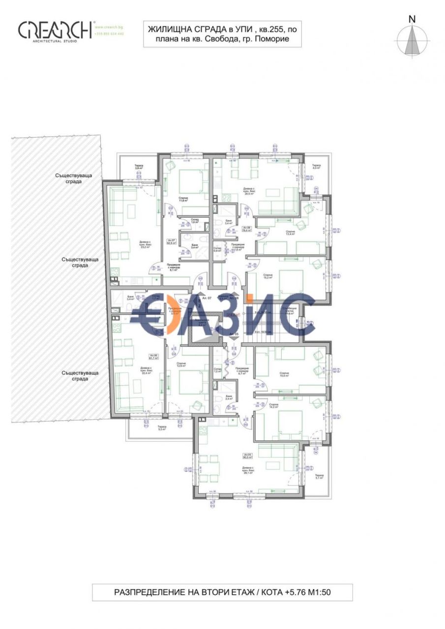 Апартаменты в Поморие, Болгария, 68.9 м² - фото 17