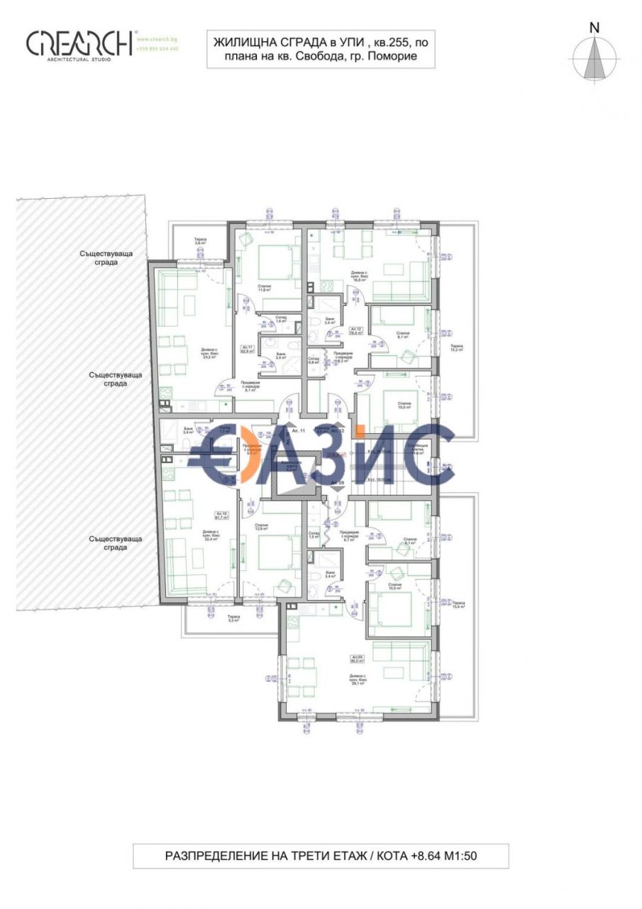 Апартаменты в Поморие, Болгария, 67.6 м² - фото 17