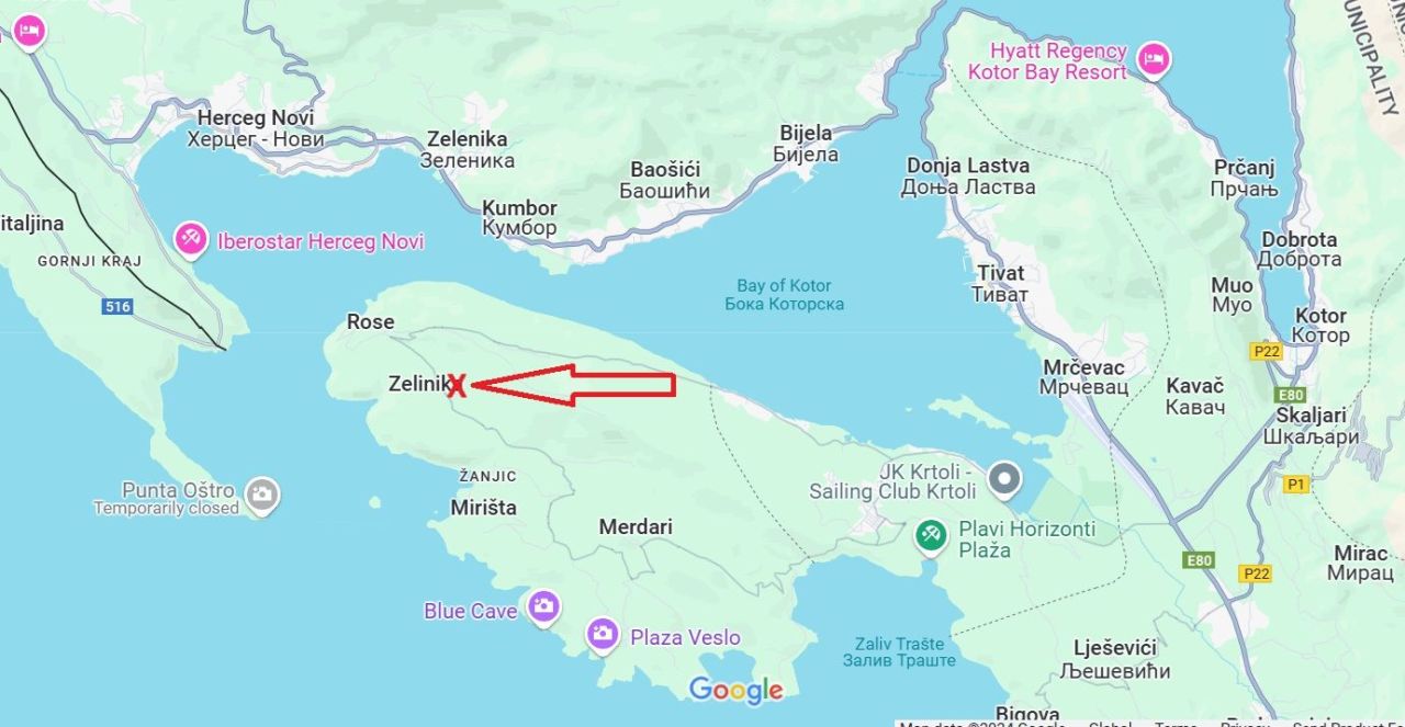 Земля на полуострове Луштица, Черногория, 1 538 м² - фото 16