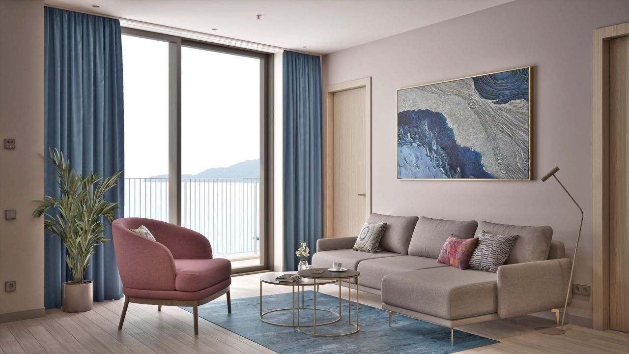 Апартаменты в Бечичи, Черногория, 58 м² - фото 1