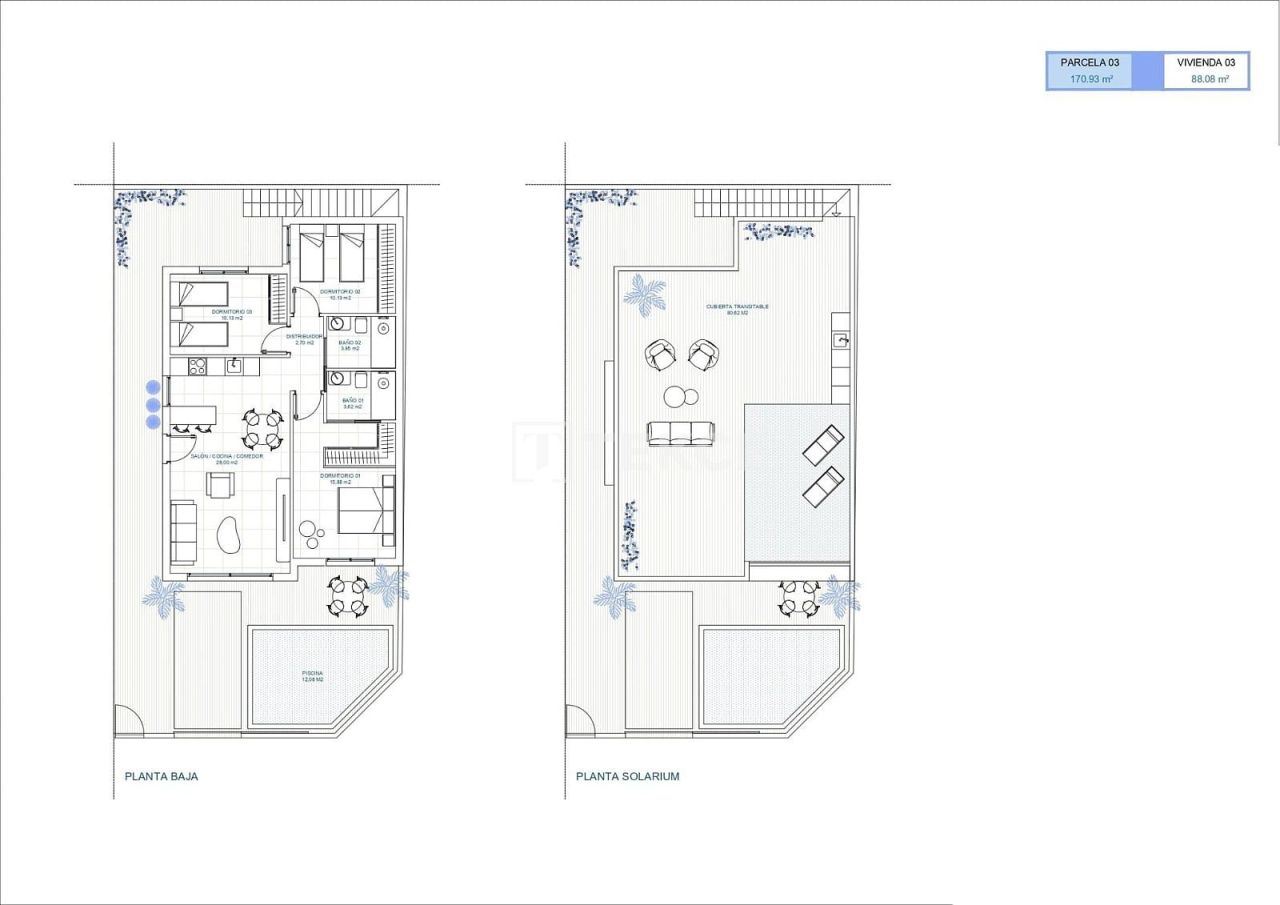 Вилла в Торре-Пачеко, Испания, 88 м² - фото 12