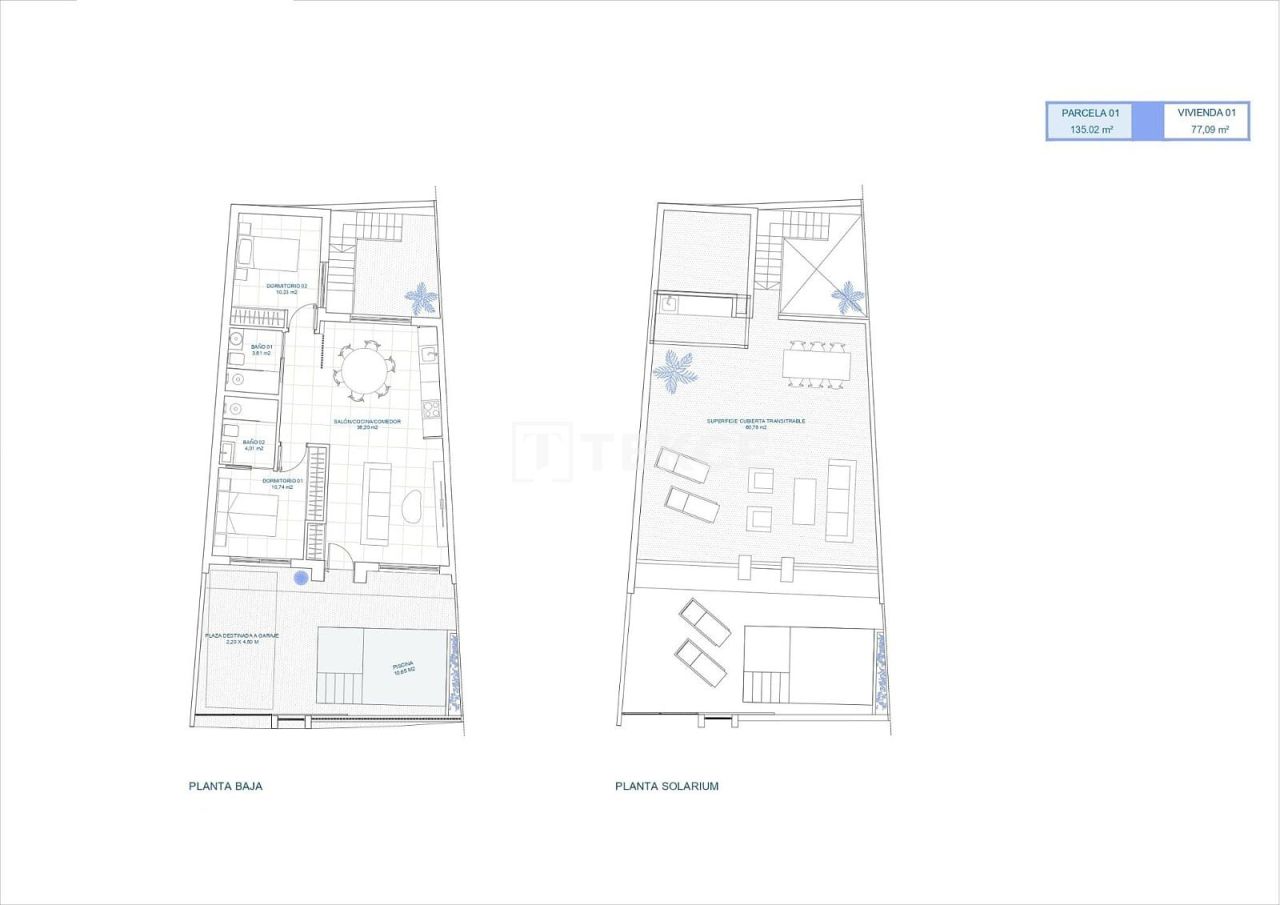 Таунхаус в Торре-Пачеко, Испания, 78 м² - фото 13