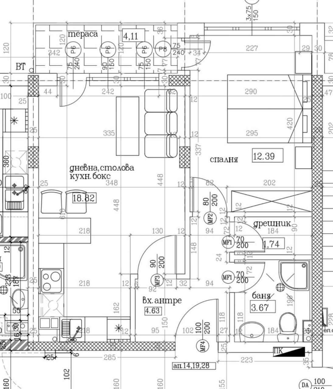 Квартира в Несебре, Болгария, 60.96 м² - фото 12