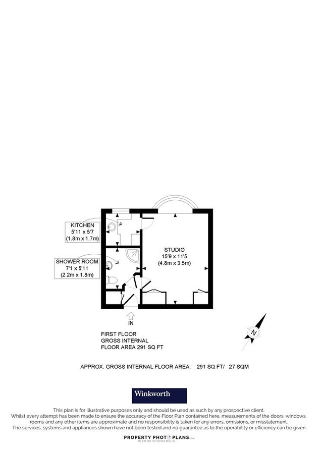 Квартира в Лондоне, Великобритания, 27 м² - фото 6
