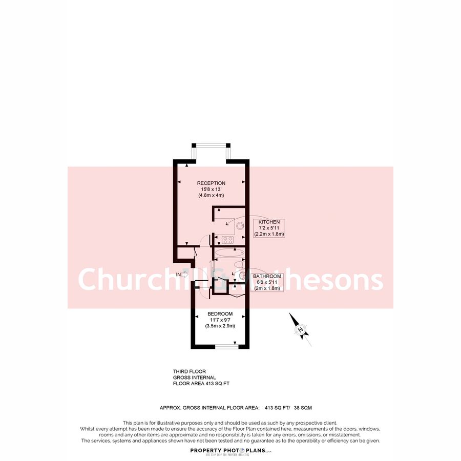 Квартира в Лондоне, Великобритания, 38 м² - фото 8