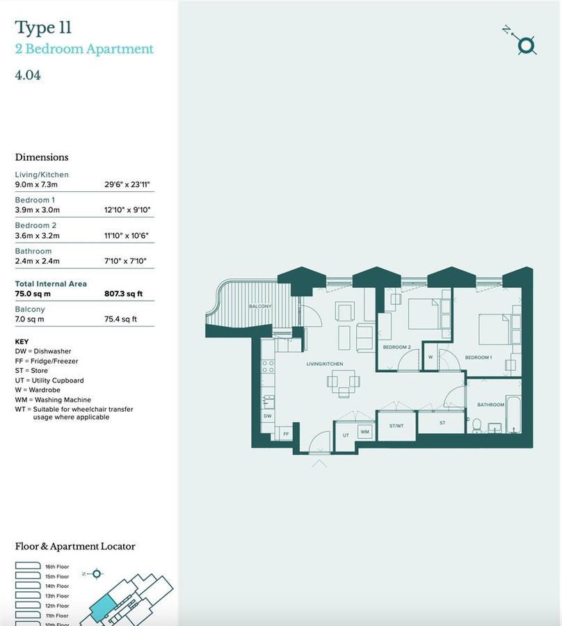 Квартира в Лондоне, Великобритания, 89 м² - фото 9
