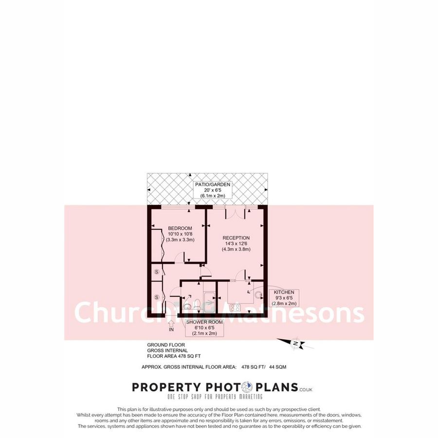 Квартира в Лондоне, Великобритания, 44 м² - фото 10