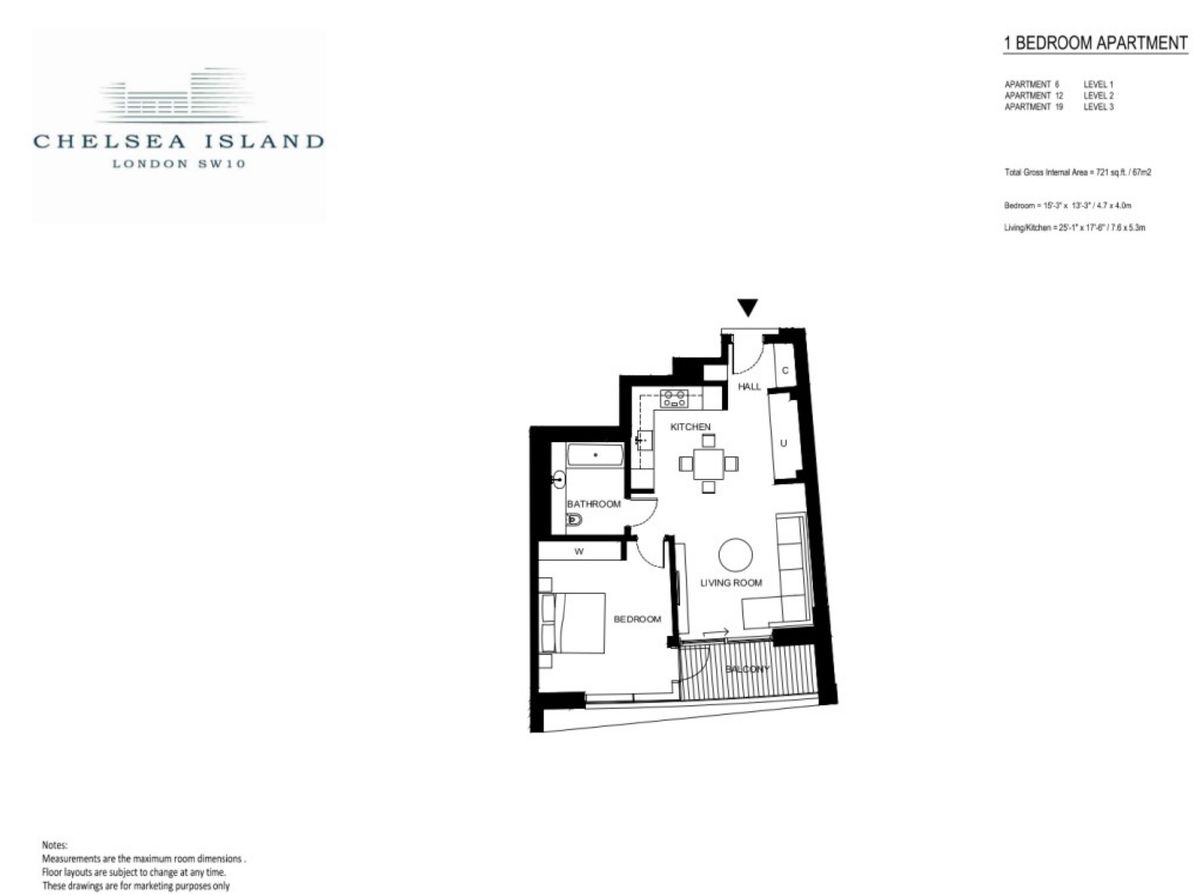 Квартира в Лондоне, Великобритания, 67 м² - фото 10