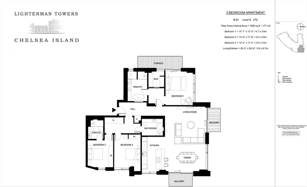 Квартира в Лондоне, Великобритания, 177 м² - фото 11