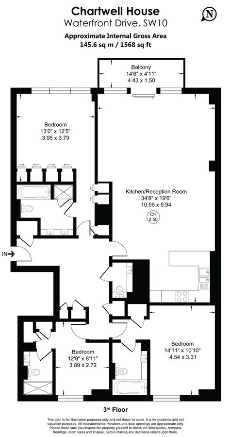 Квартира в Лондоне, Великобритания, 146 м² - фото 11