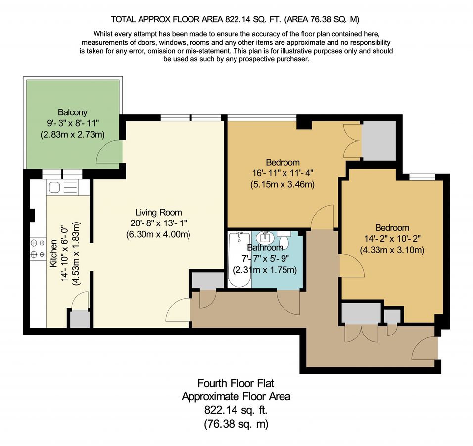 Квартира в Лондоне, Великобритания, 76 м² - фото 12