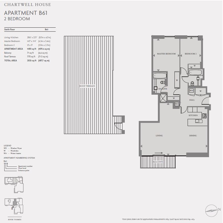 Квартира в Лондоне, Великобритания, 106 м² - фото 13