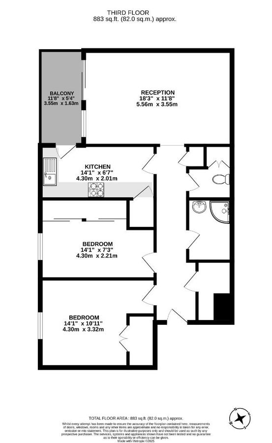 Квартира в Лондоне, Великобритания, 74 м² - фото 14