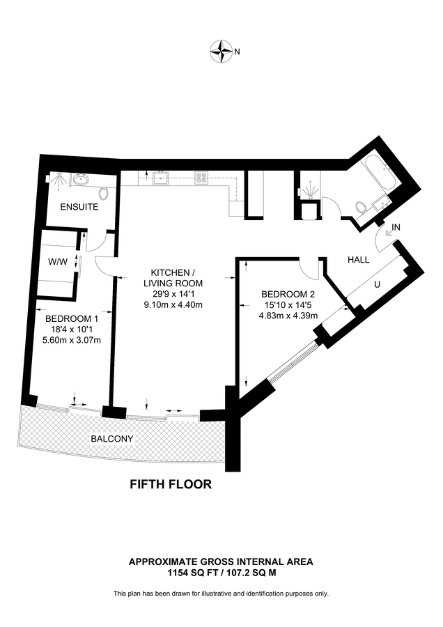 Квартира в Лондоне, Великобритания, 107 м² - фото 16