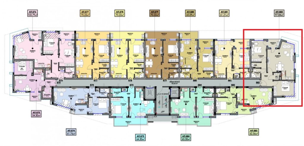 Квартира в Бургасе, Болгария, 99 м² - фото 3