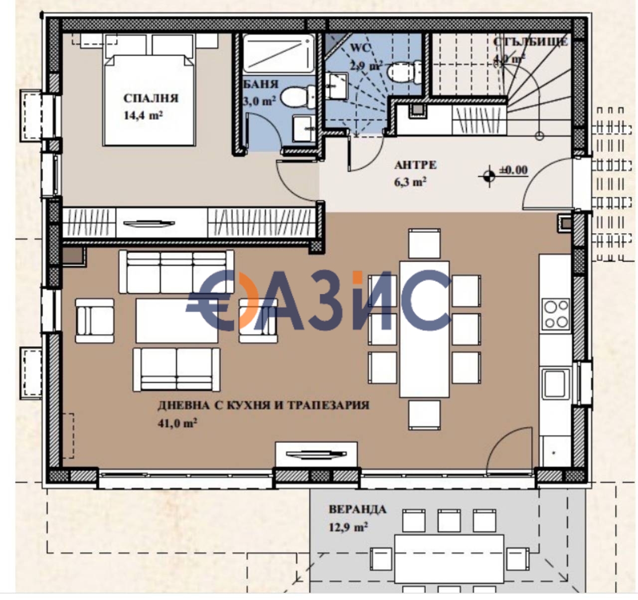Дом в Святом Власе, Болгария, 200.1 м² - фото 16