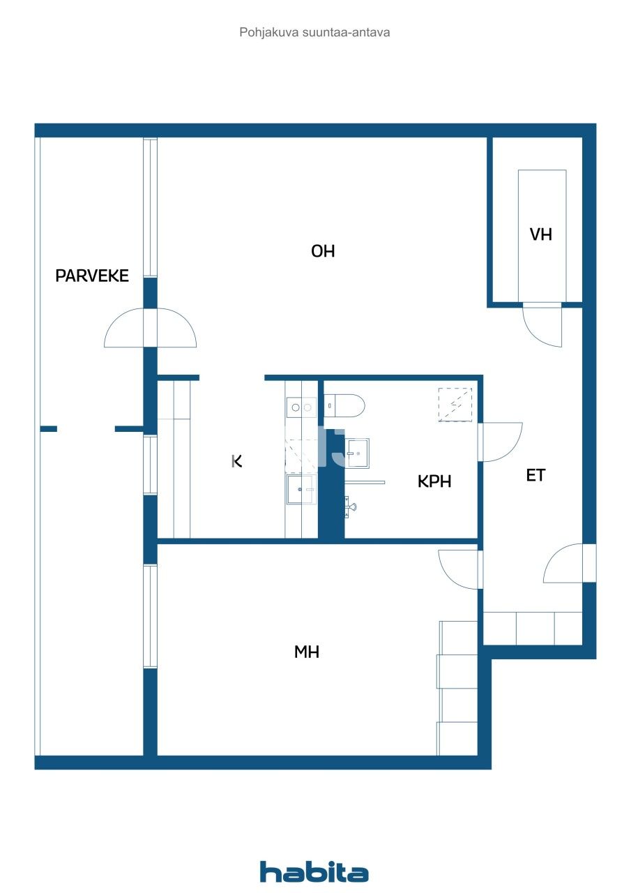 Апартаменты в Вантаа, Финляндия, 49.5 м² - фото 2
