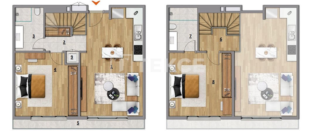 Апартаменты в Анталии, Турция, 68 м² - фото 19