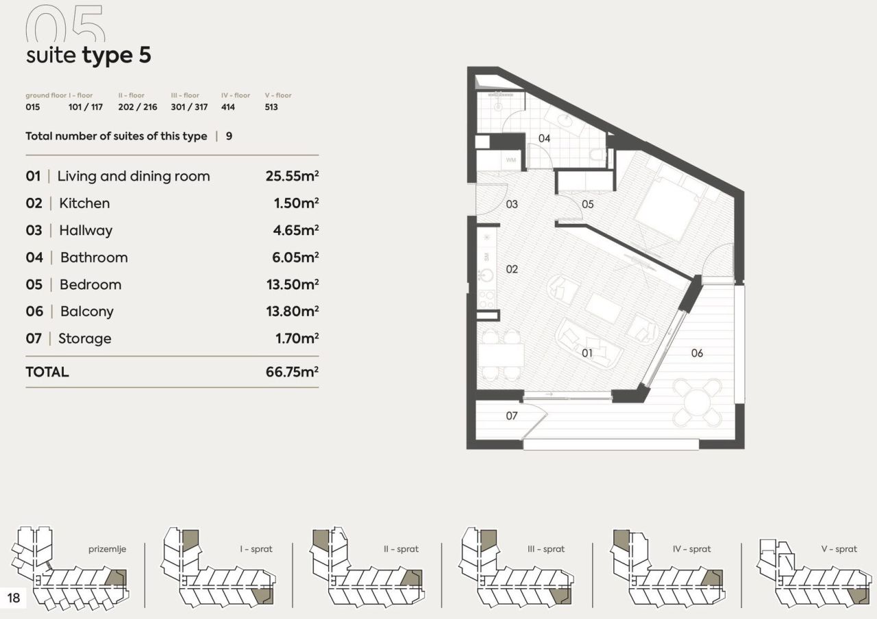 Квартира в Бечичи, Черногория, 66 м² - фото 8