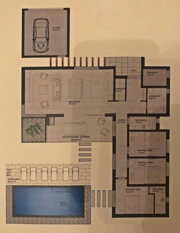 Вилла в Лабине, Хорватия, 185 м² - фото 13