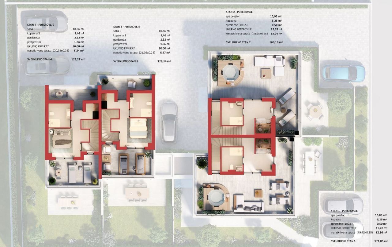 Вилла в Порече, Хорватия, 166 м² - фото 16