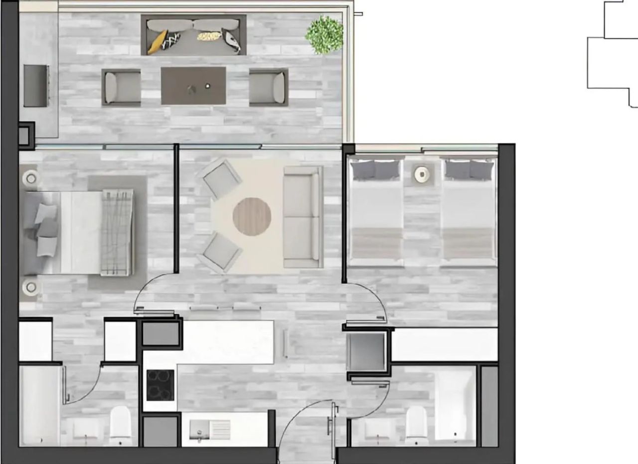 Квартира Чили Конкон, Чили, 43 м² - фото 12