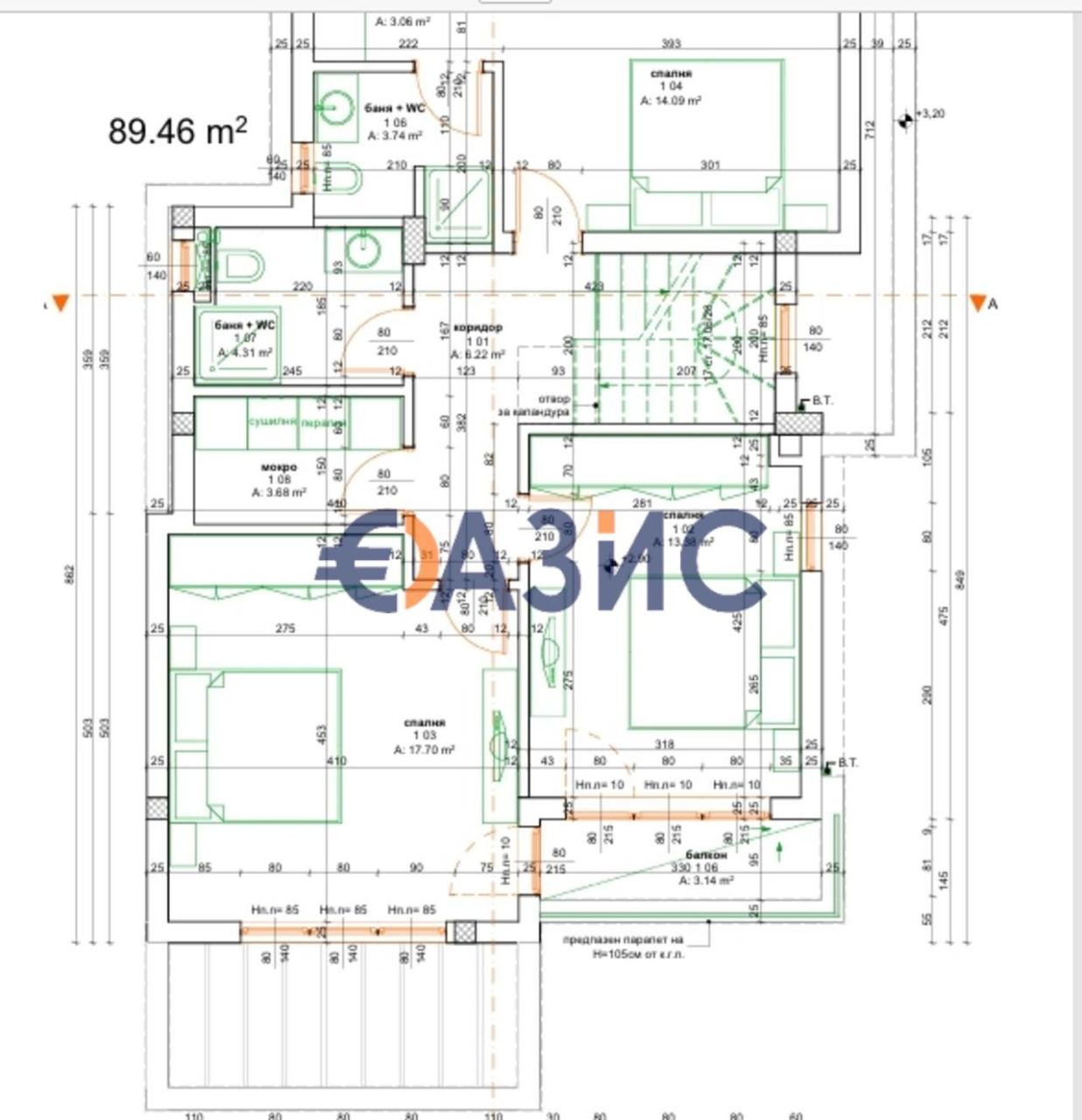 Дом в Поморие, Болгария, 180.8 м² - фото 3