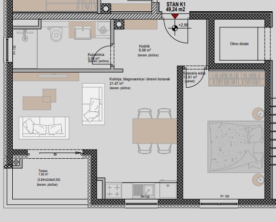 Квартира в Порече, Хорватия, 49.24 м² - фото 7