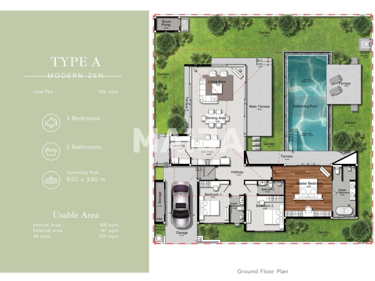 Вилла на острове Пхукет, Таиланд, 370 м² - фото 2