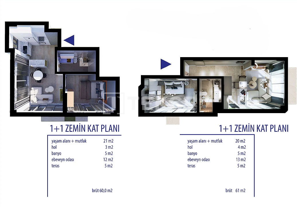 Апартаменты в Анталии, Турция, 61 м² - фото 13
