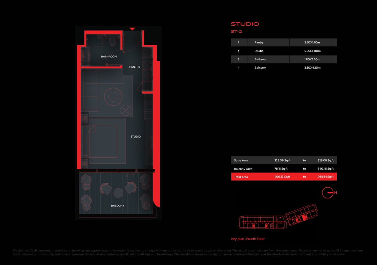 Апартаменты в Рас-эль-Хайме, ОАЭ, 42 м² - фото 12