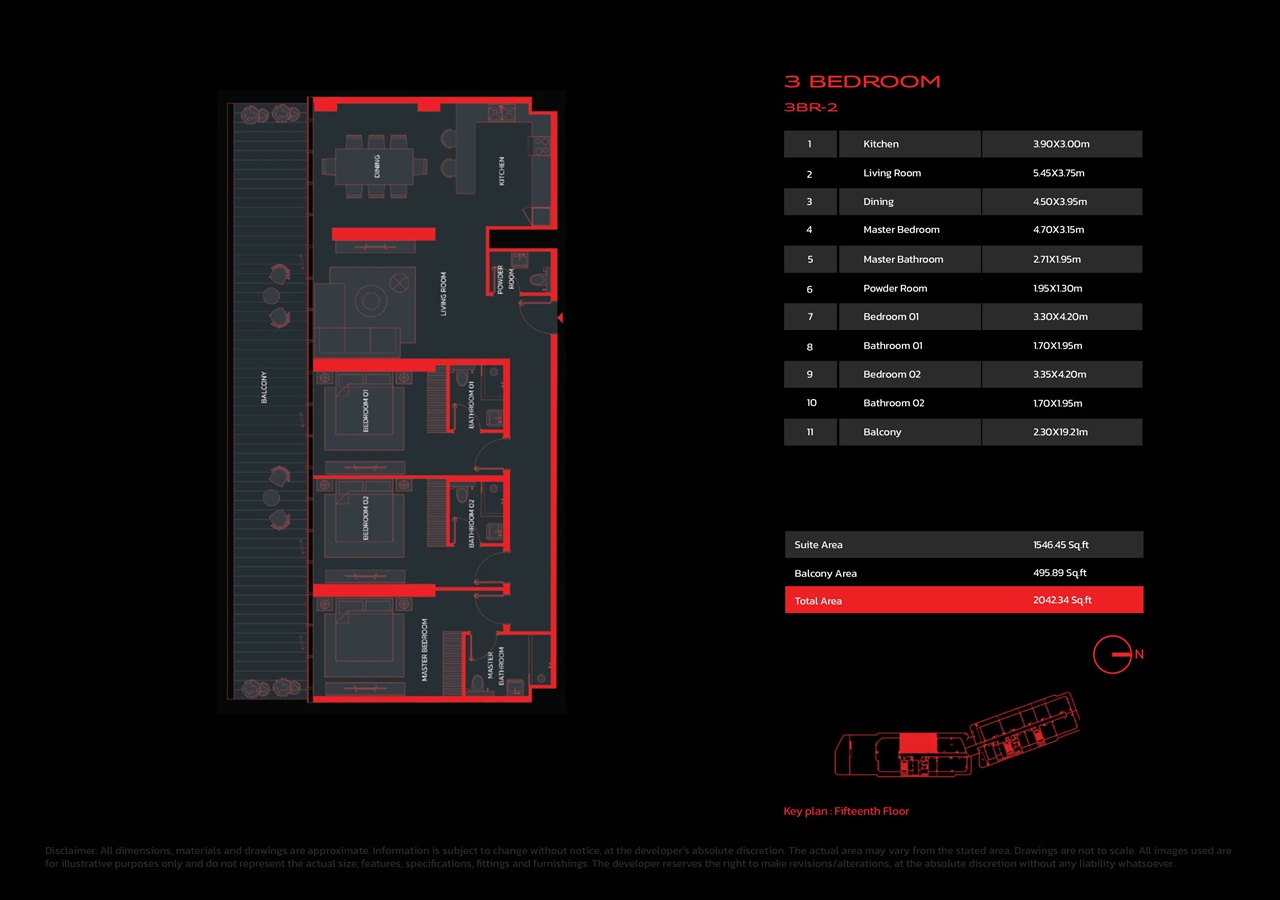 Апартаменты в Рас-эль-Хайме, ОАЭ, 42 м² - фото 15