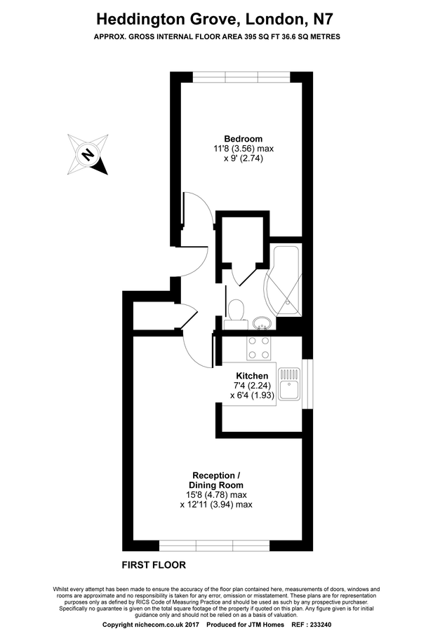 Квартира в Лондоне, Великобритания, 37 м² - фото 9