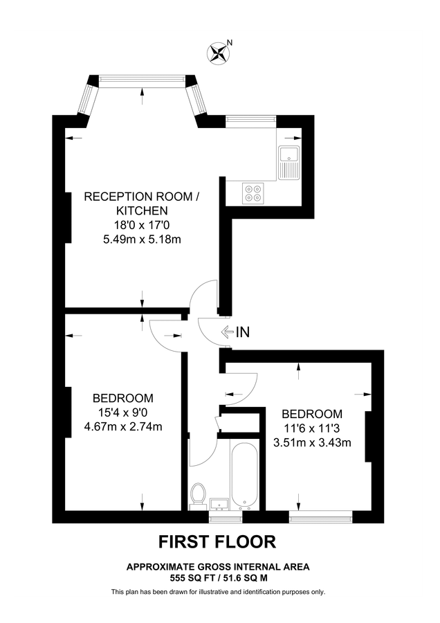 Квартира в Лондоне, Великобритания, 52 м² - фото 10