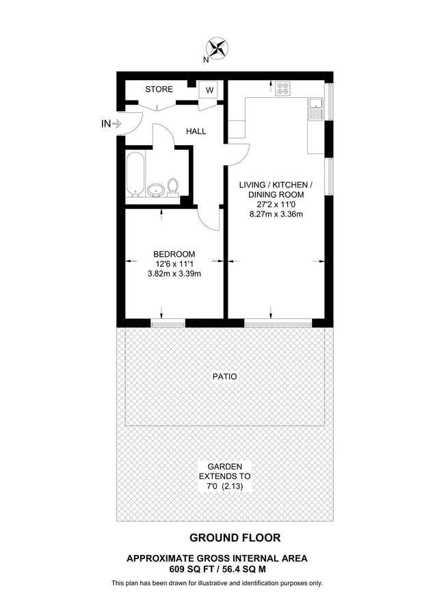 Квартира в Лондоне, Великобритания, 56 м² - фото 11