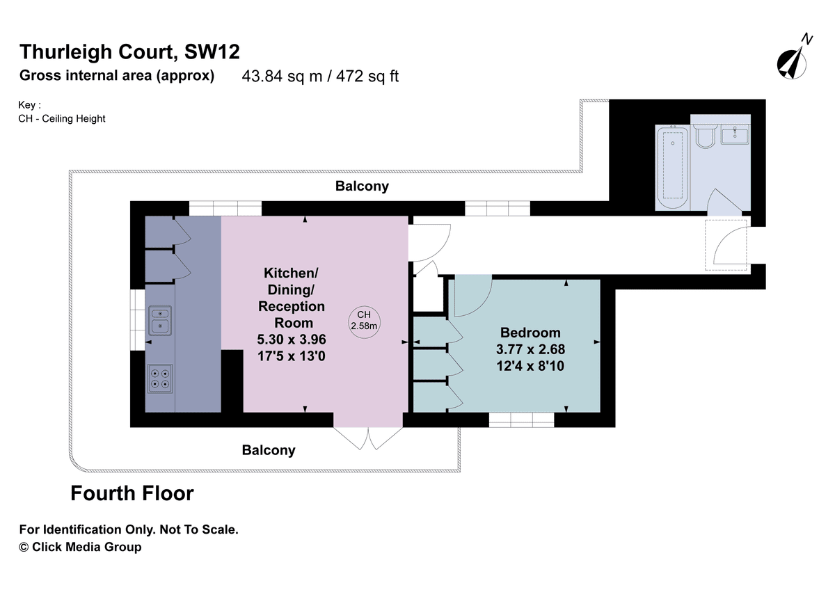 Квартира в Лондоне, Великобритания, 44 м² - фото 12