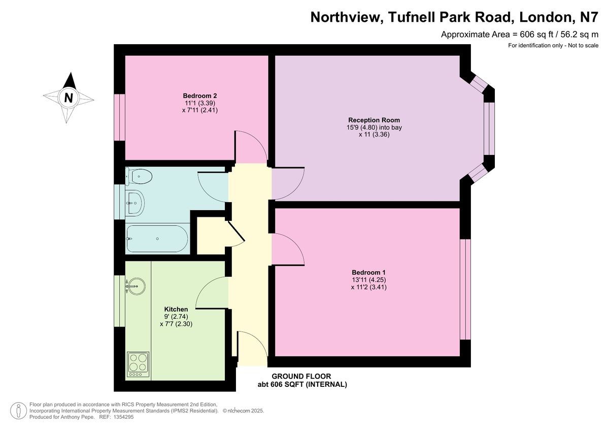 Квартира в Лондоне, Великобритания, 56 м² - фото 12