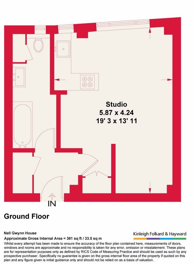 Квартира в Лондоне, Великобритания, 34 м² - фото 12
