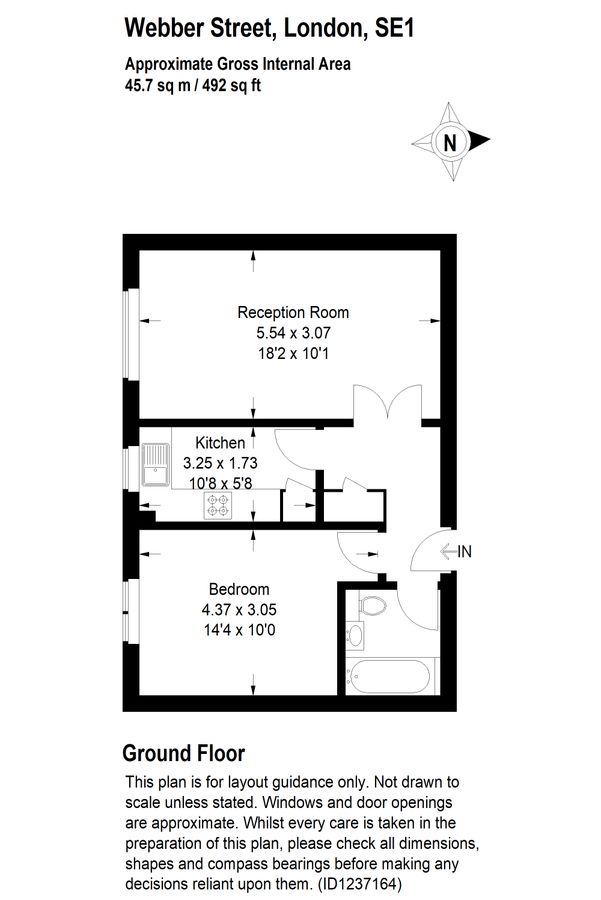 Квартира в Лондоне, Великобритания, 46 м² - фото 13