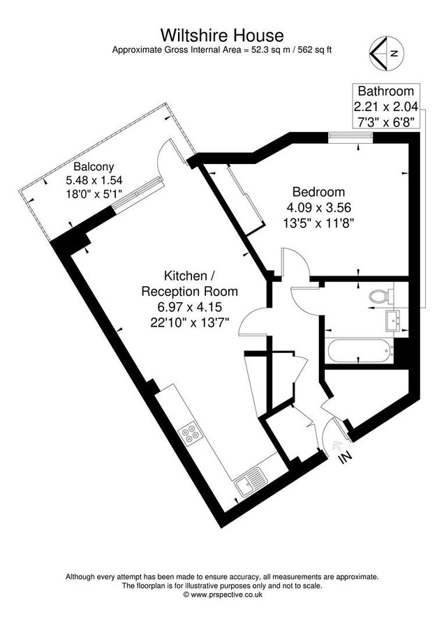 Квартира в Лондоне, Великобритания, 52 м² - фото 14